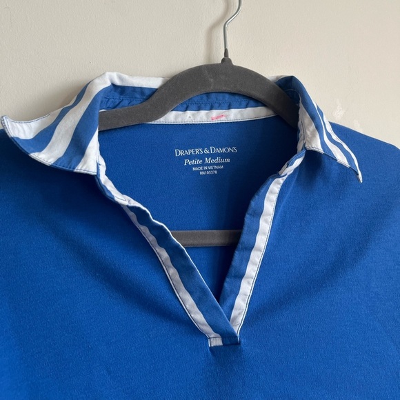 Draper’s & Damons Set Sail Knit 3/4 Sleeve Tee size PM - Picture 7 of 8